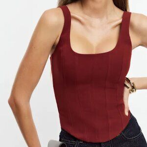NWT Reformation Seren Top in Chianti - Size 0